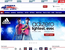 Tablet Screenshot of americateamsports.com